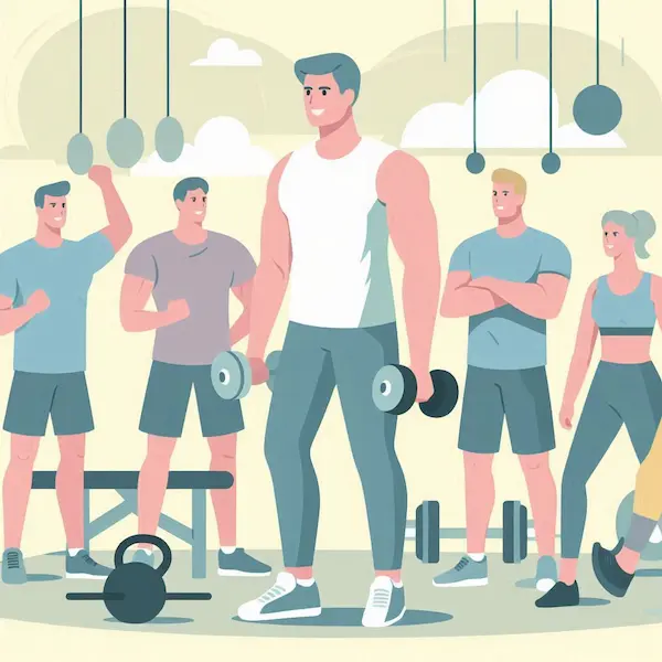 A man that seems to spend a lot of time in the gym, leading a healthy lifestyle
